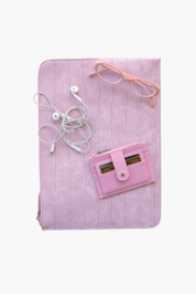 THE DAISY CARD WALLET - CRINKLE LILAC