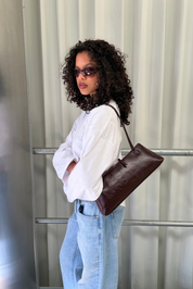 The Benni Bag - Deep Plum Brown