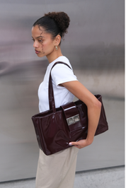 The Margot Bag - Patent Burgundy
