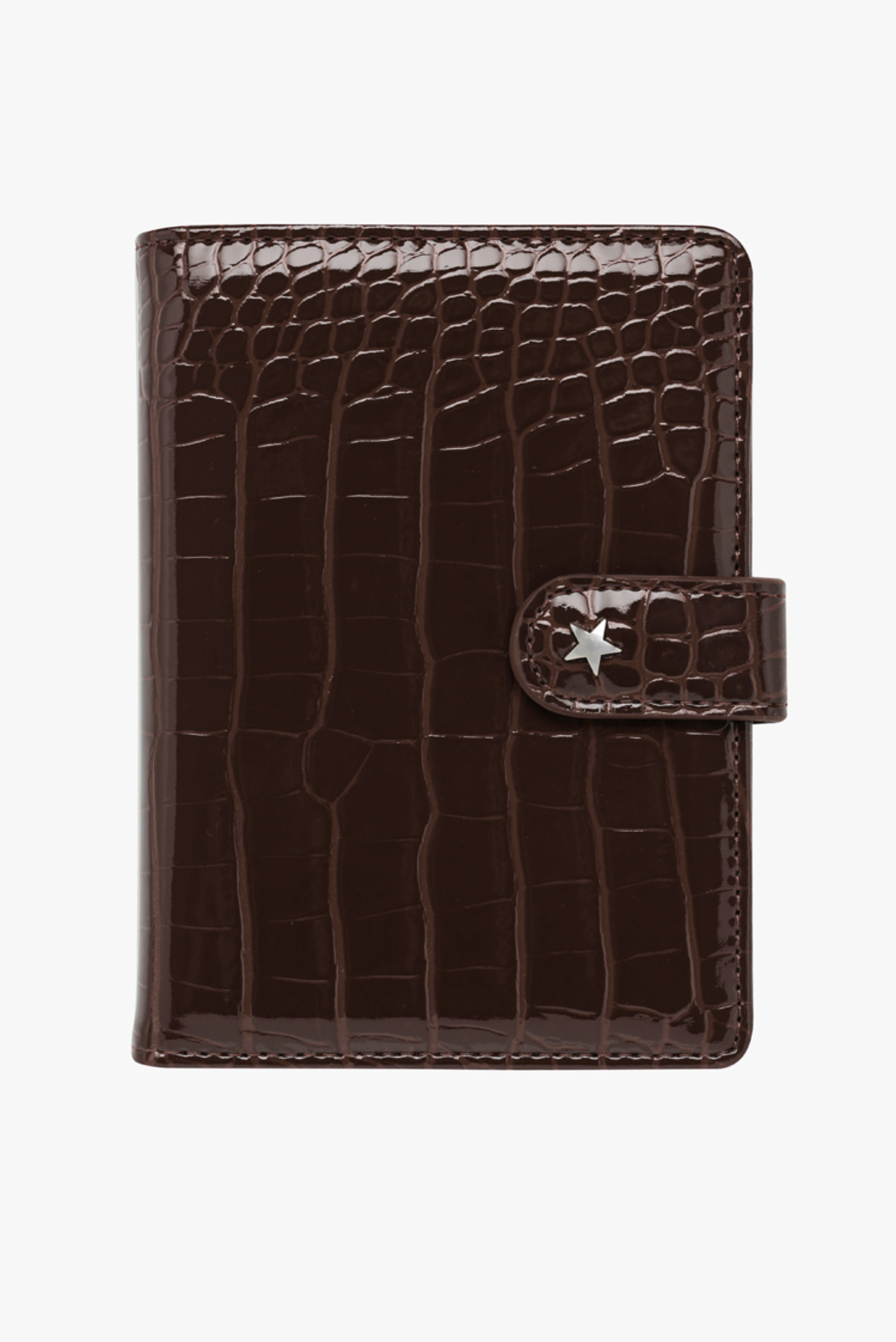 THE SOHO PASSPORT WALLET - CHOCOLATE CROC (PRE ORDER)