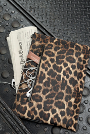 The Zoe Laptop Sleeve - Leopard