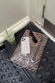 The Zoe Laptop Sleeve - Zebra