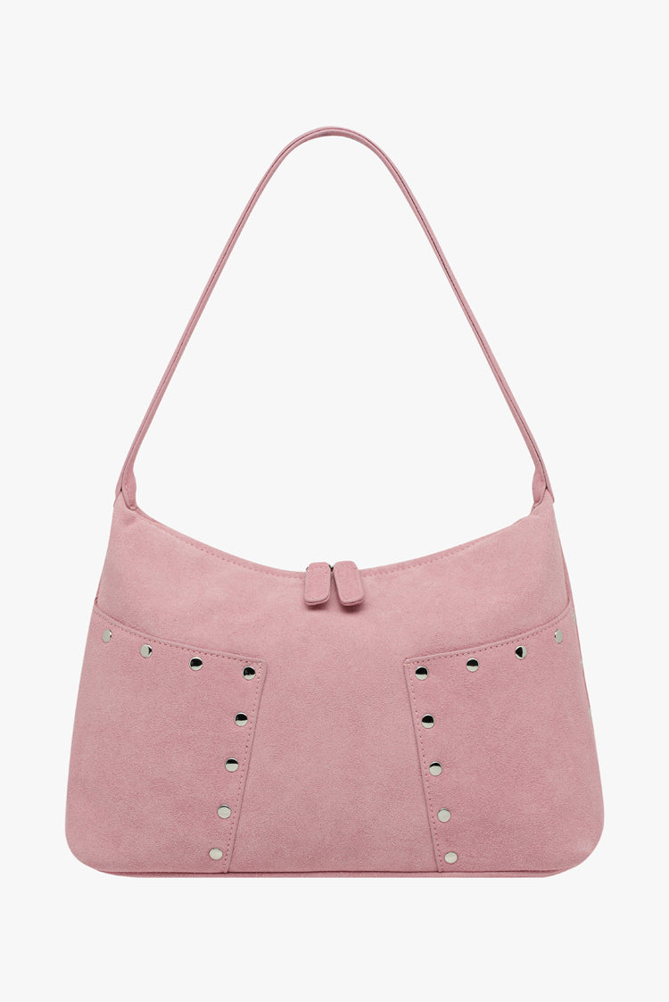 THE BIJOU BAG - PINK SUEDE