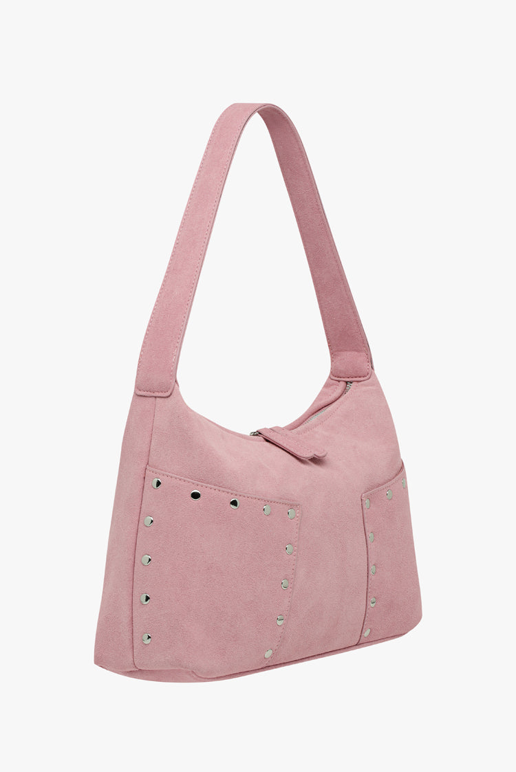 THE BIJOU BAG - PINK SUEDE