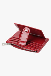 THE DAISY CARD WALLET - PATENT CHERRY (PRE ORDER)