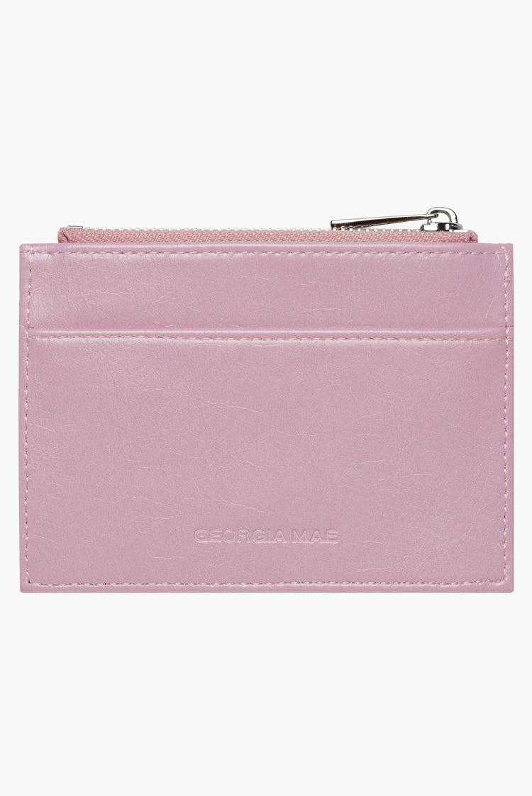 THE DAISY CARD WALLET - CRINKLE LILAC