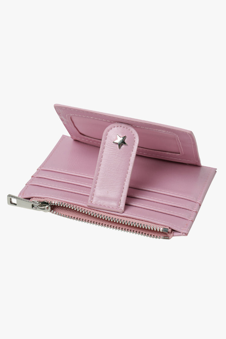 THE DAISY CARD WALLET - CRINKLE LILAC