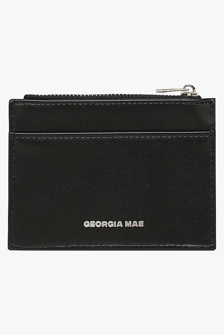 THE DAISY CARD WALLET - BLACK
