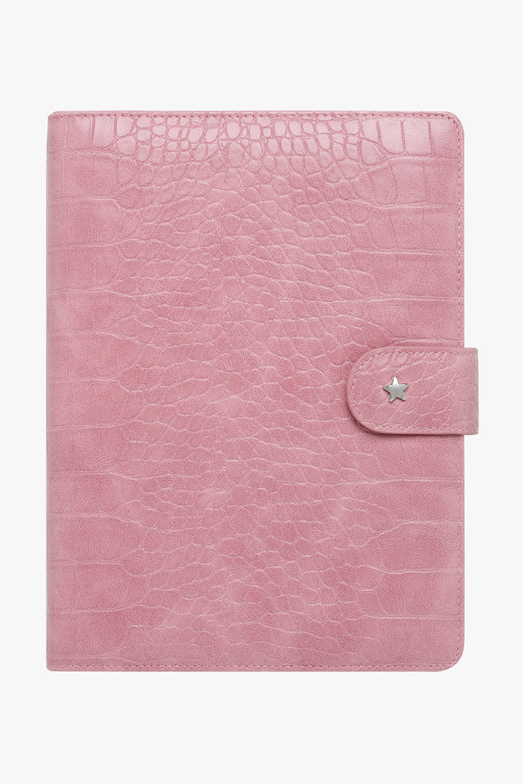 THE MARA PLANNER COVER - PINK CROC