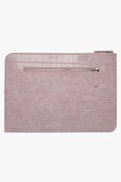 THE ZOE LAPTOP SLEEVE - PINK CROC