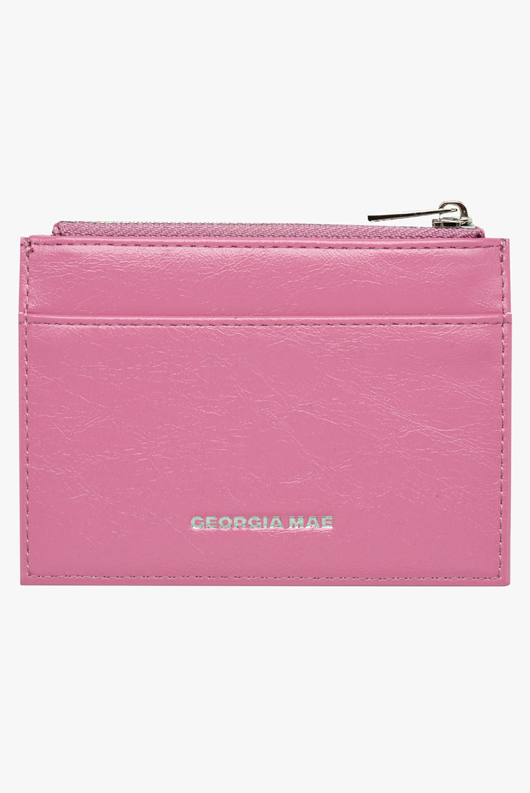 THE DAISY CARD WALLET - CANDY PINK