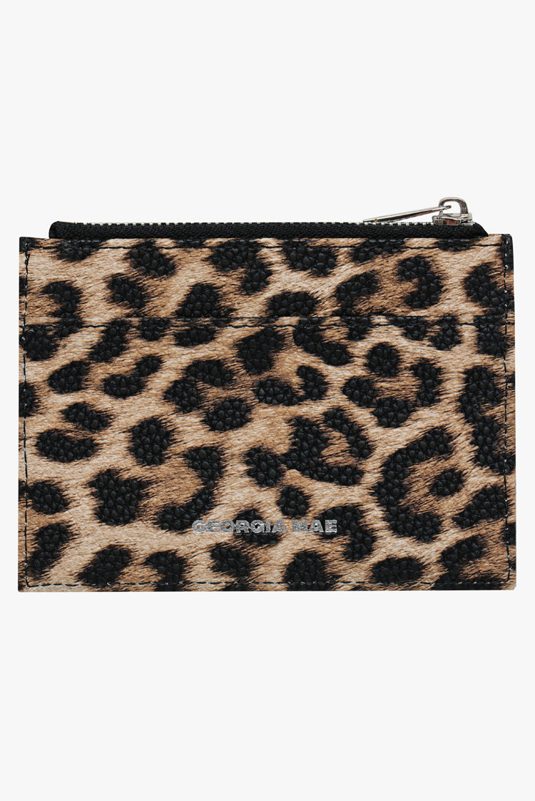 THE DAISY CARD WALLET - LEOPARD