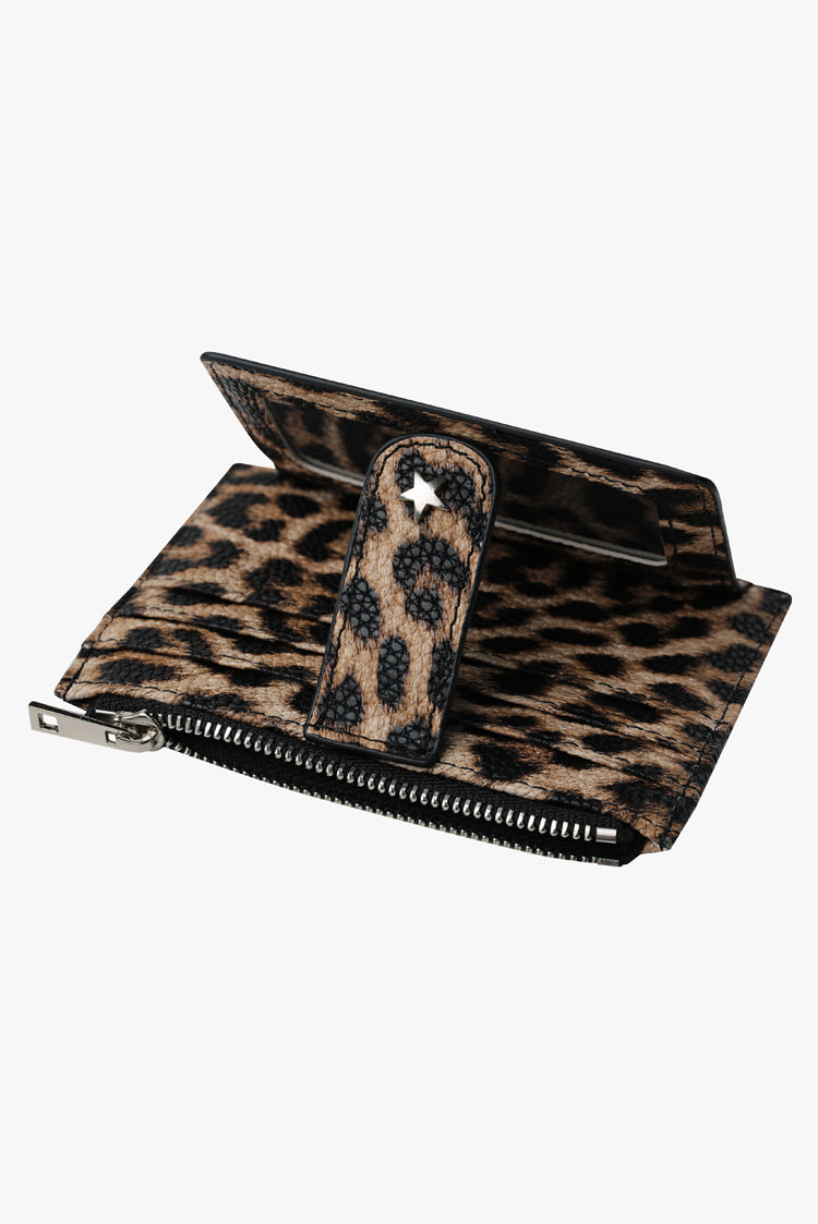 THE DAISY CARD WALLET - LEOPARD