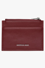 THE DAISY CARD WALLET - BURGUNDY (PRE ORDER)