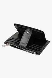 THE DAISY CARD WALLET - BLACK