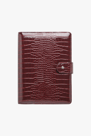 The Mara Planner Cover Personal Wide - Burgundy Croc (Pre Order)