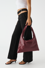 THE JONES BAG - BURGUNDY CROC