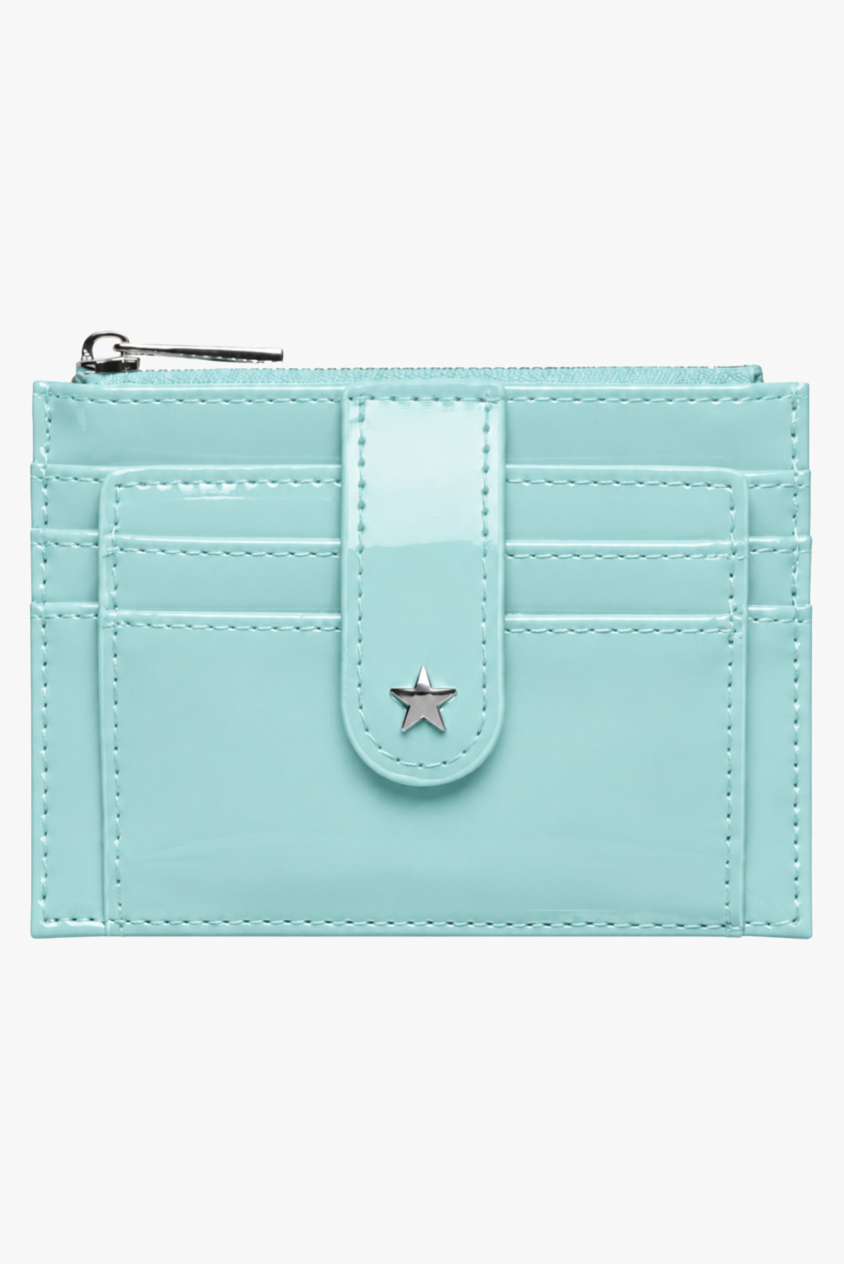 The Daisy Card Wallet - Patent Aqua