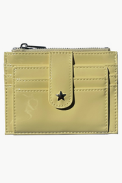 THE DAISY CARD WALLET - PATENT BUTTER YELLOW